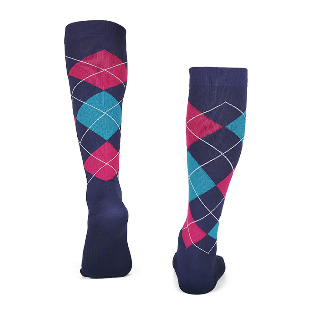 Cotton Argyle Custom Logo Equestrian Socks For Men Manufacturer